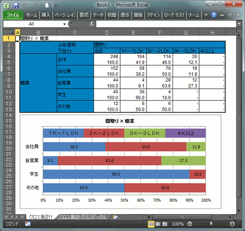 Excelへ出力した画面